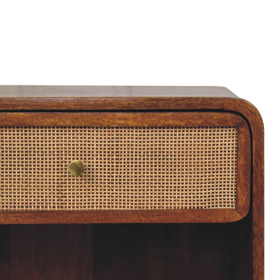 Chestnut Open Woven Bedside Bedside table / chest CasaFenix