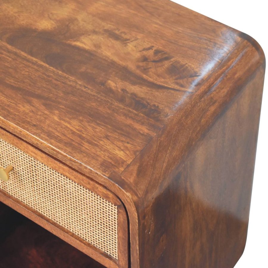 Chestnut Open Woven Bedside Bedside table / chest CasaFenix