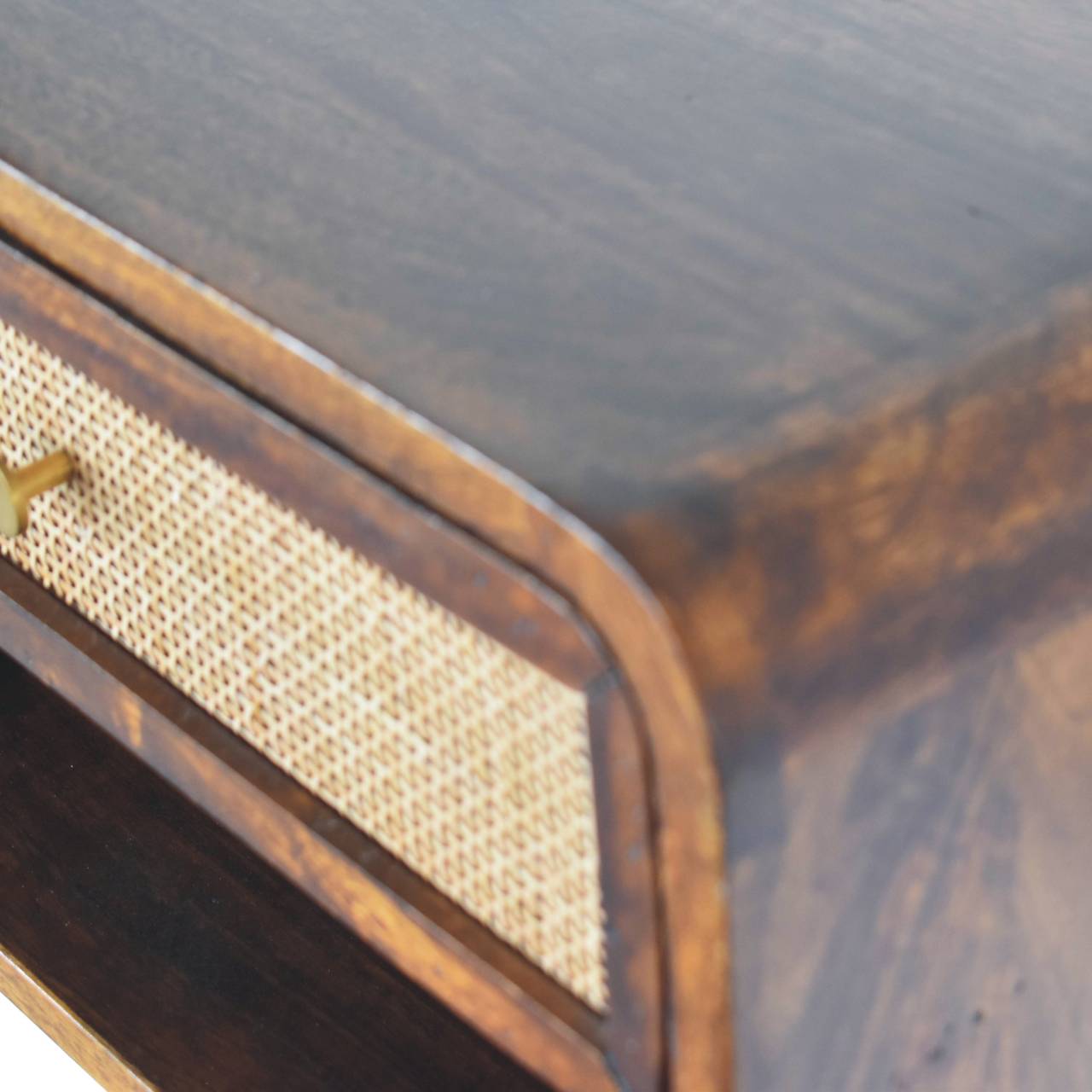 Chestnut Wall Mounted Open Woven Bedside Bedside table / chest CasaFenix