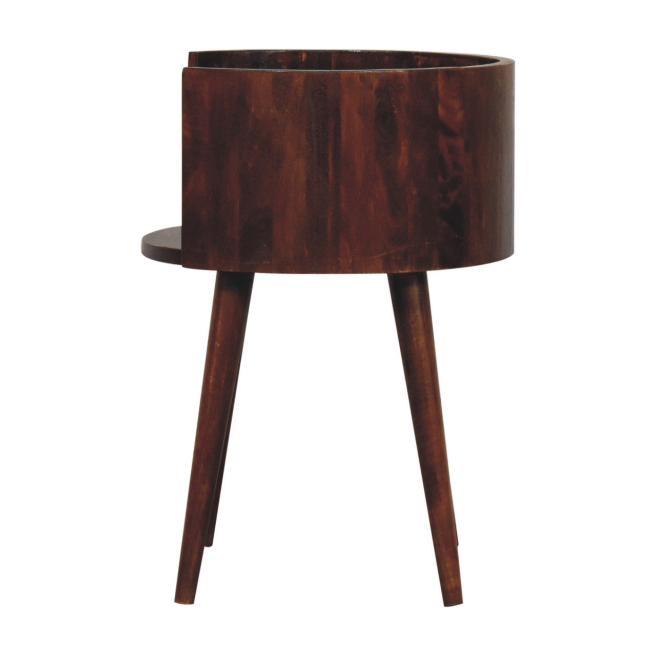 Chestnut Round Open Slot Bedside Bedside table / chest CasaFenix