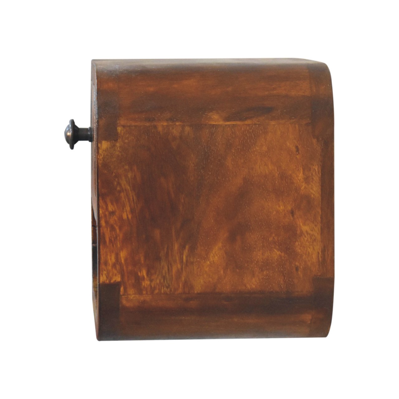 Extra Mini Curved Chestnut Bedside with Open Slot Bedside table / chest CasaFenix