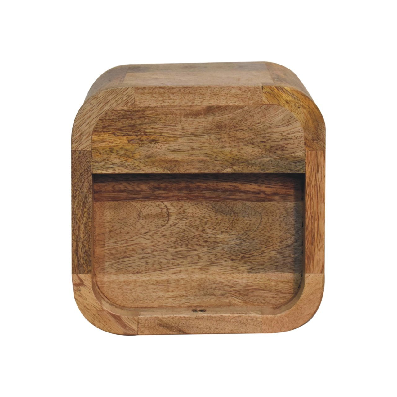 Extra Mini Curved Oak-ish Bedside with Open Slot Bedside table / chest CasaFenix