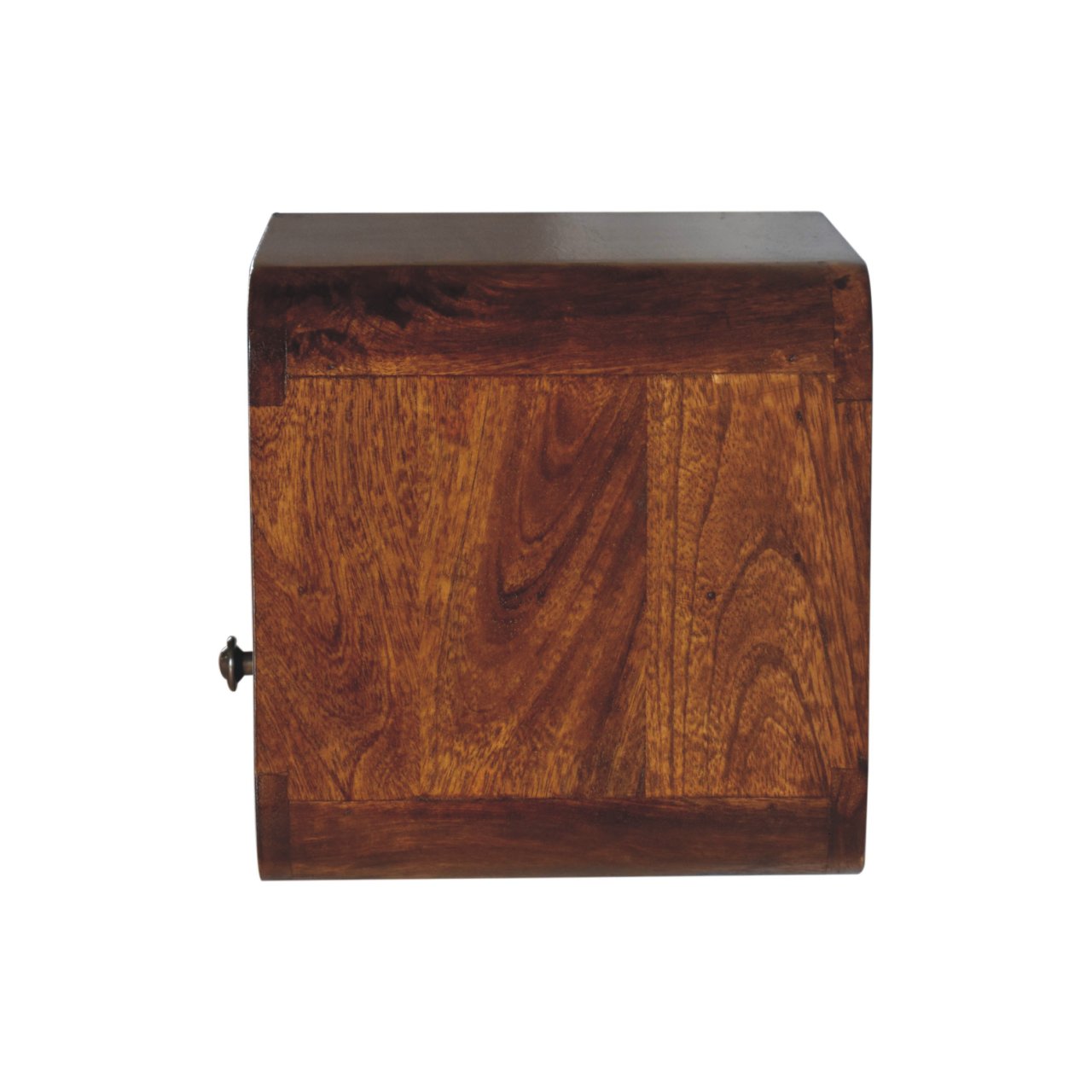 Extra Mini Wall Mounted Curved Chestnut Bedside with Open Slot Bedside table / chest CasaFenix