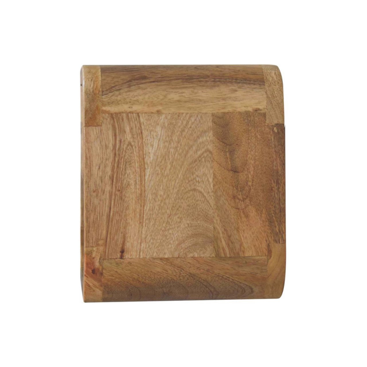 Extra Mini Wall Mounted Curved Oak-ish Bedside with Open Slot Bedside table / chest CasaFenix
