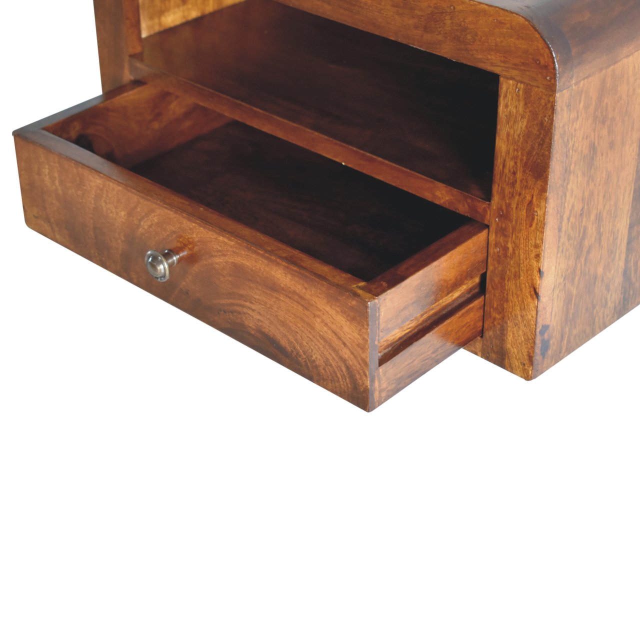 Chunky Chestnut 1 Drawer Wall Mounted Nightstand Bedside table / chest CasaFenix