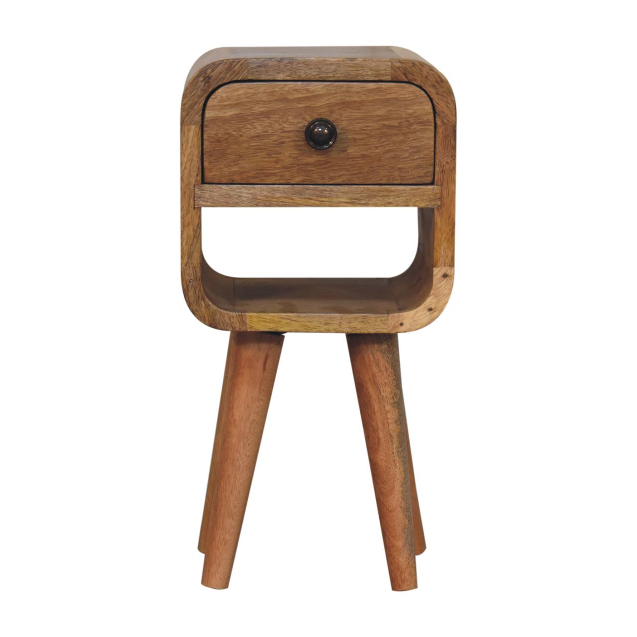 Extra Mini Oak-ish Curve Lower Bedside Bedside table / chest CasaFenix