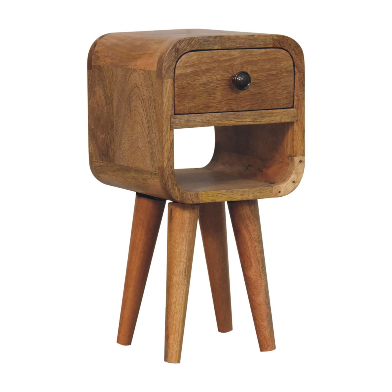 Extra Mini Oak-ish Curve Lower Bedside Bedside table / chest CasaFenix