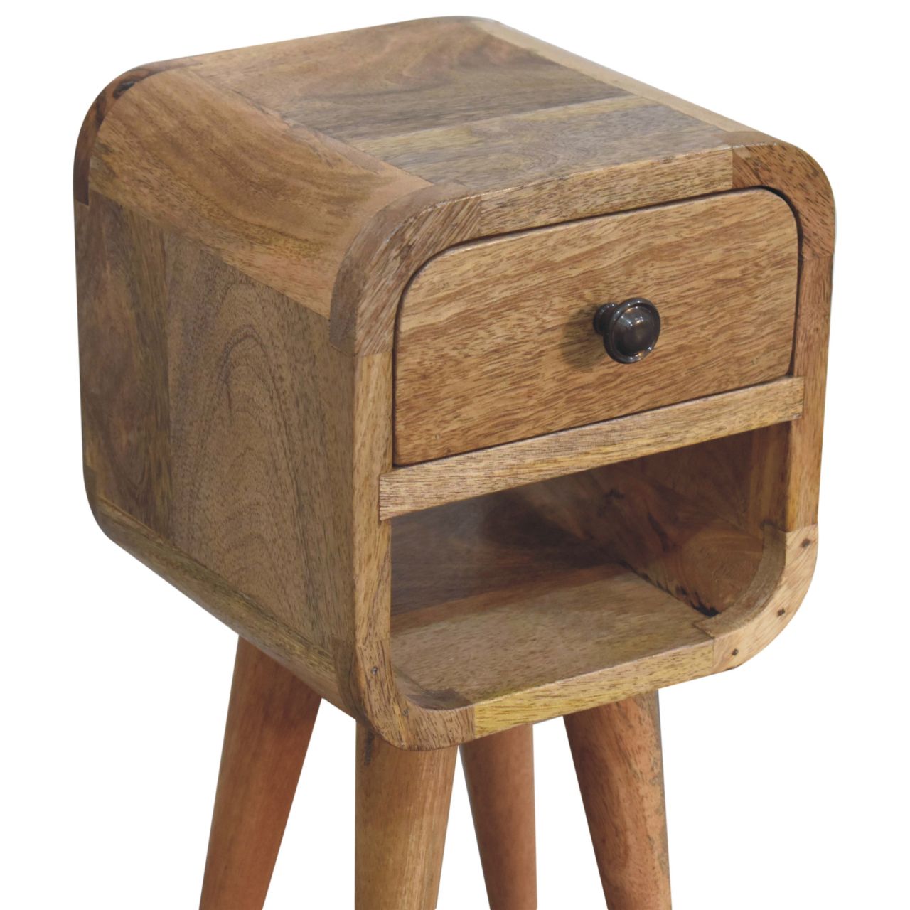 Extra Mini Oak-ish Curve Lower Bedside Bedside table / chest CasaFenix