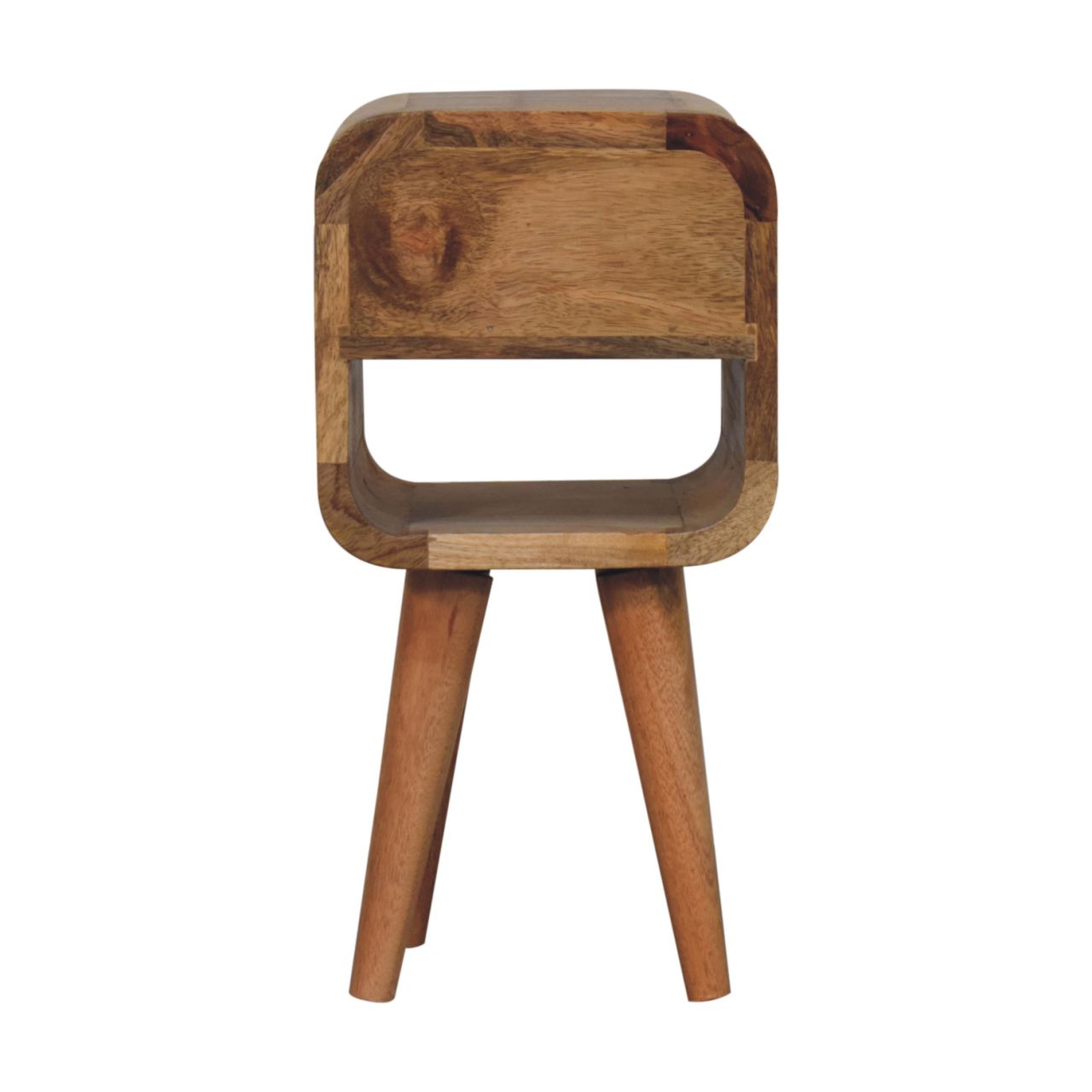 Extra Mini Oak-ish Curve Lower Bedside Bedside table / chest CasaFenix