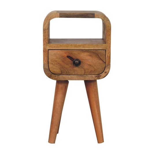 Extra Mini Oakish Curve Open Slot Bedside Bedside table / chest CasaFenix