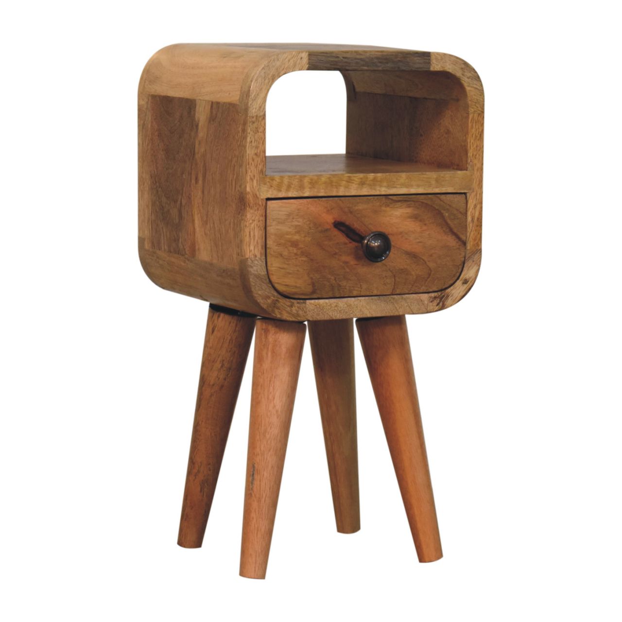 Extra Mini Oakish Curve Open Slot Bedside Bedside table / chest CasaFenix