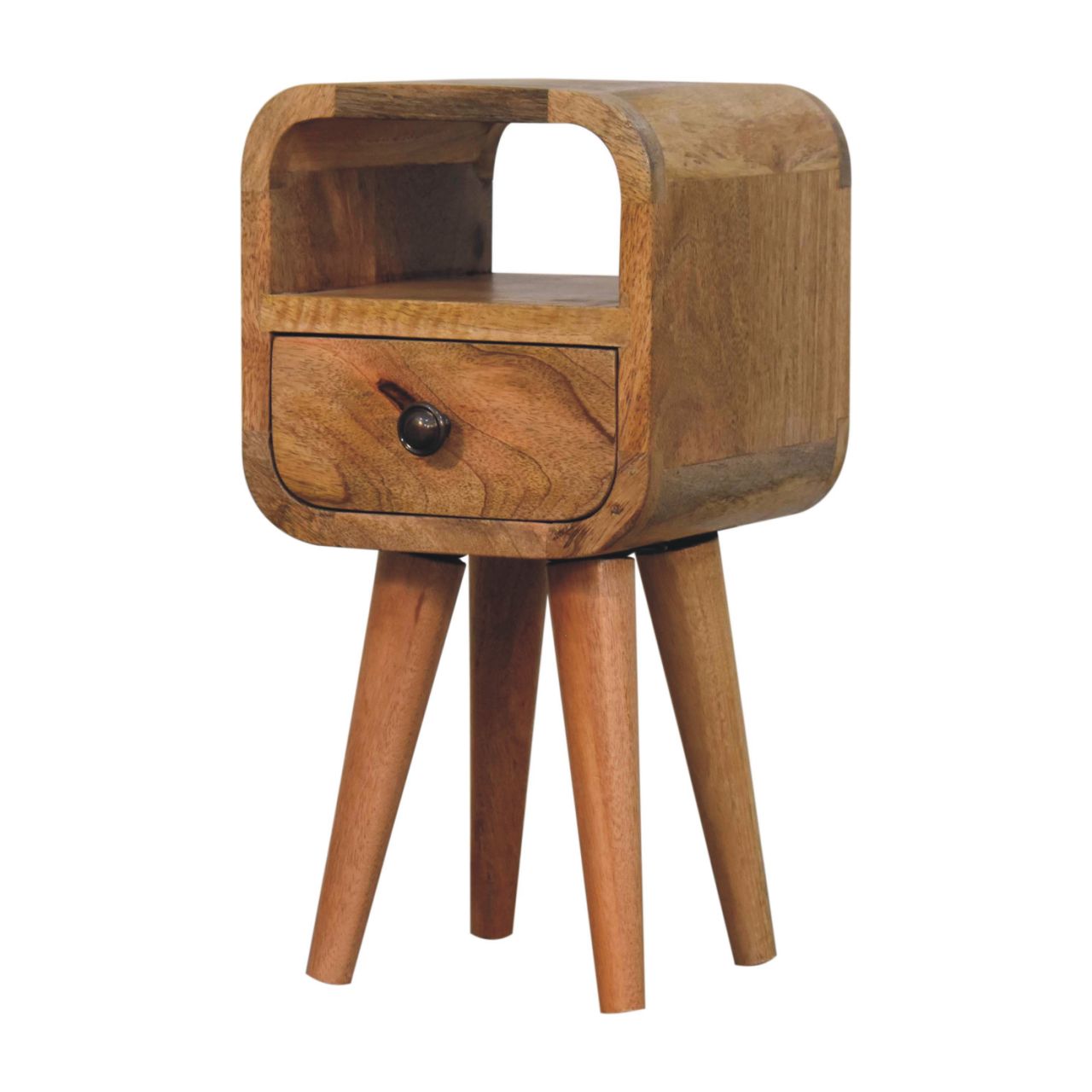 Extra Mini Oakish Curve Open Slot Bedside Bedside table / chest CasaFenix