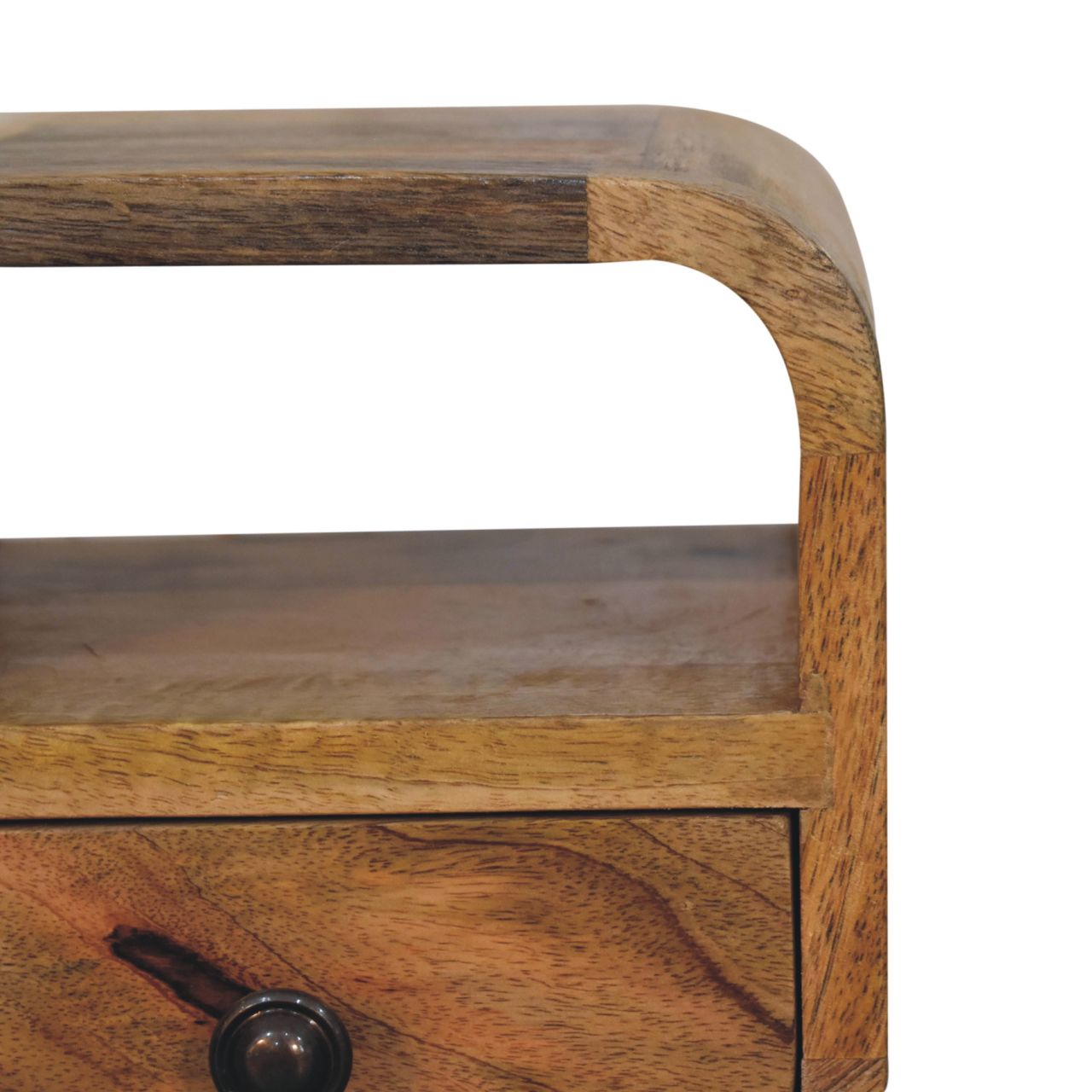 Extra Mini Oakish Curve Open Slot Bedside Bedside table / chest CasaFenix