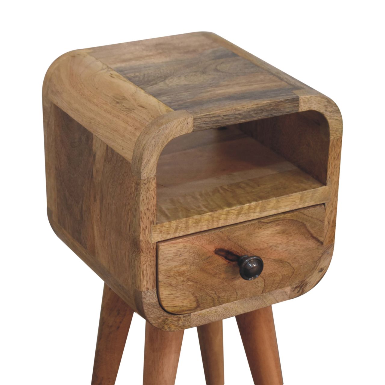 Extra Mini Oakish Curve Open Slot Bedside Bedside table / chest CasaFenix