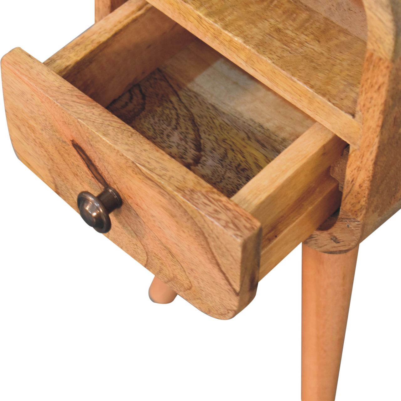 Extra Mini Oakish Curve Open Slot Bedside Bedside table / chest CasaFenix