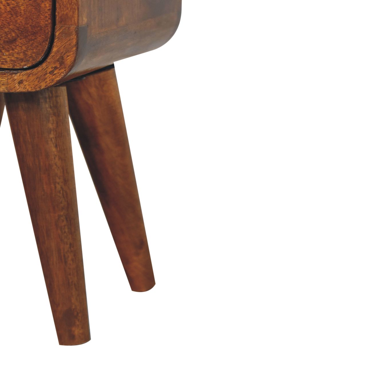Extra Mini Chestnut Curve Open Slot Bedside Bedside table / chest CasaFenix