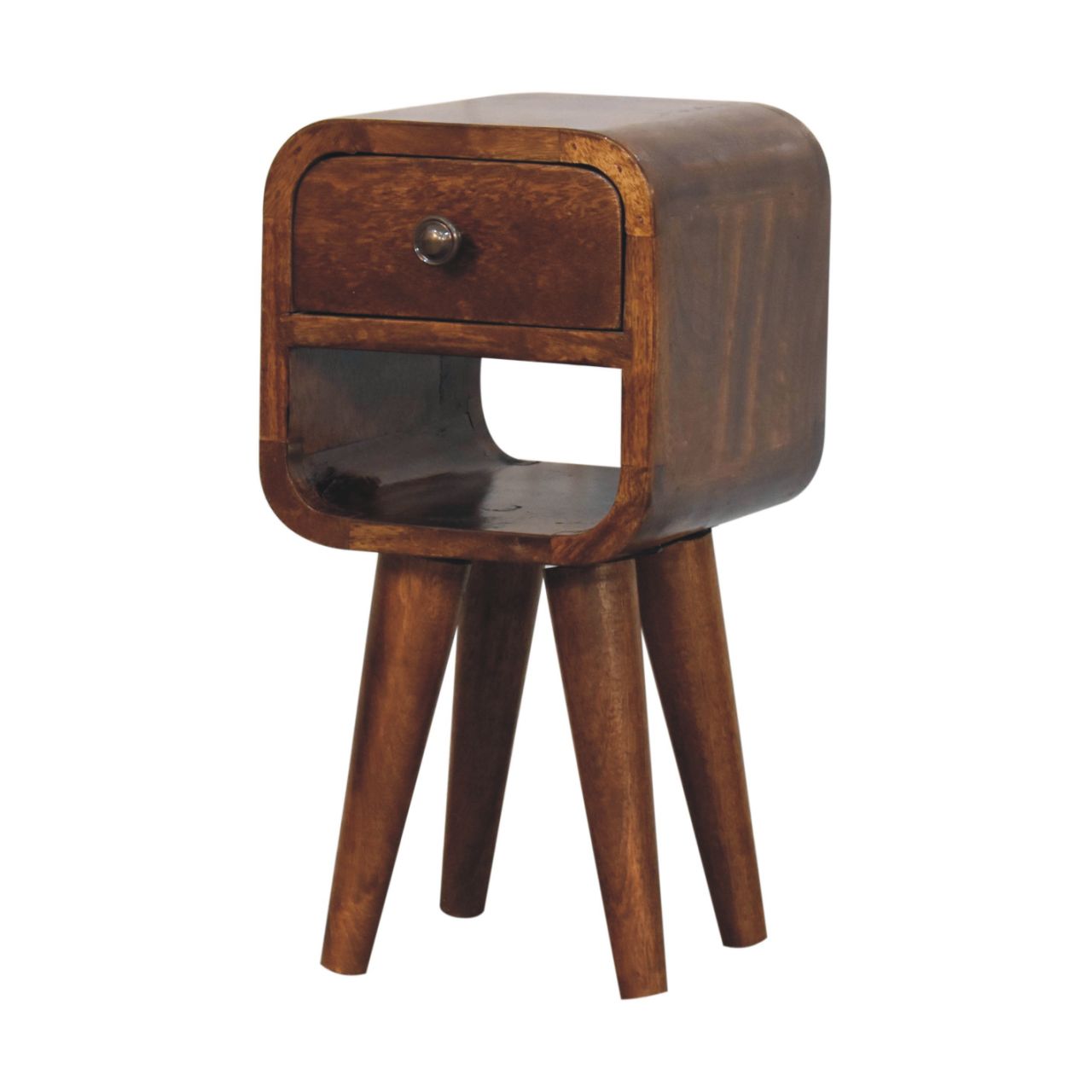 Extra Mini Chestnut Curve Lower Bedside Bedside table / chest CasaFenix