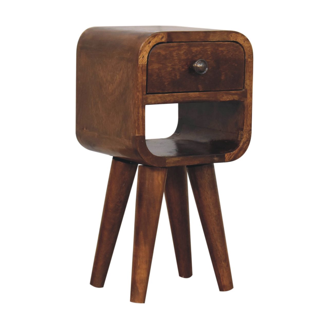 Extra Mini Chestnut Curve Lower Bedside Bedside table / chest CasaFenix