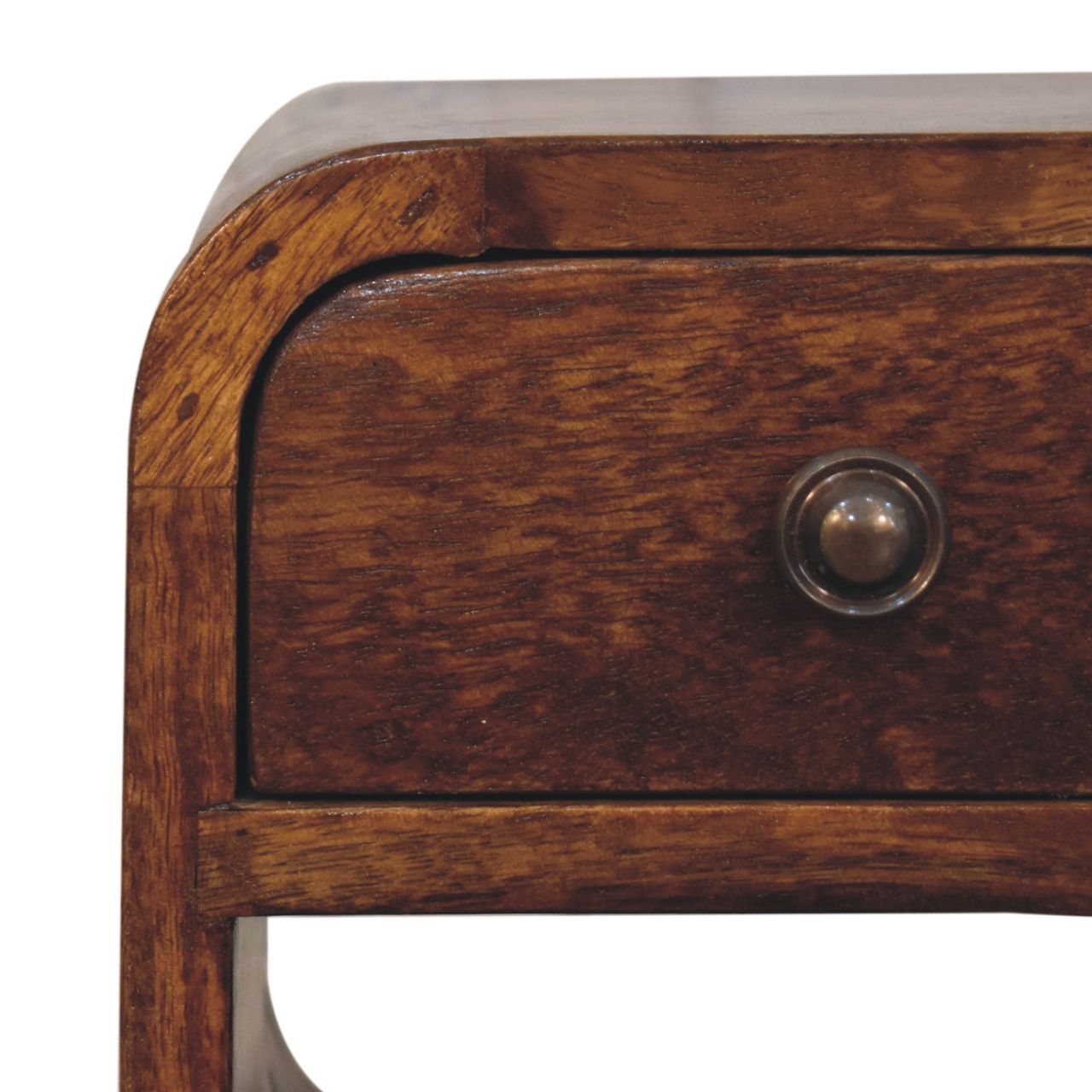 Extra Mini Chestnut Curve Lower Bedside Bedside table / chest CasaFenix