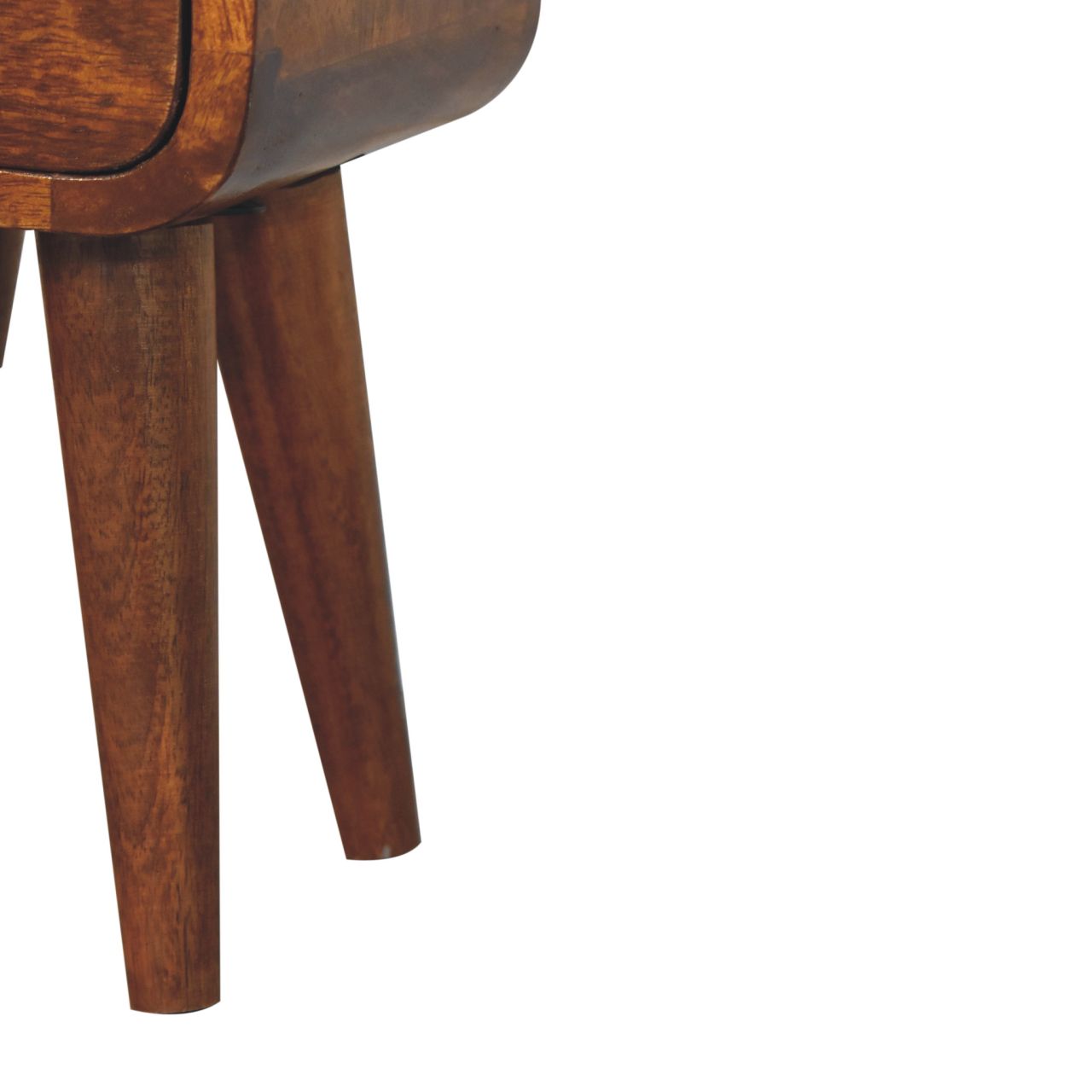 Extra Mini Curved Chestnut Bedside Bedside table / chest CasaFenix