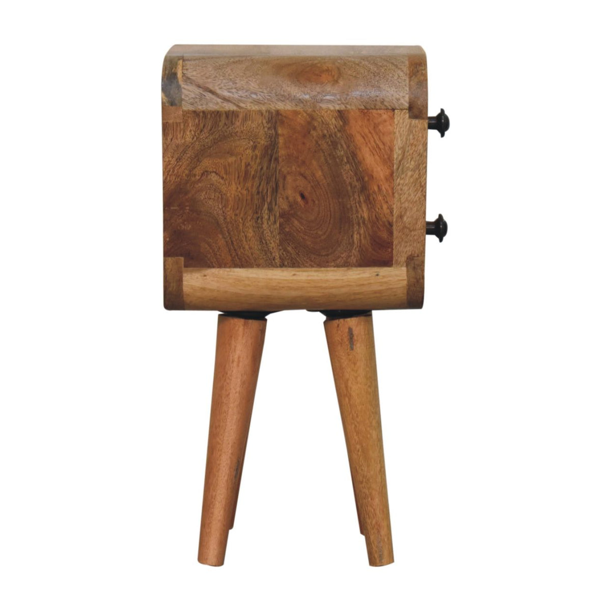 Extra Mini Curved Oak-ish Bedside Bedside table / chest CasaFenix