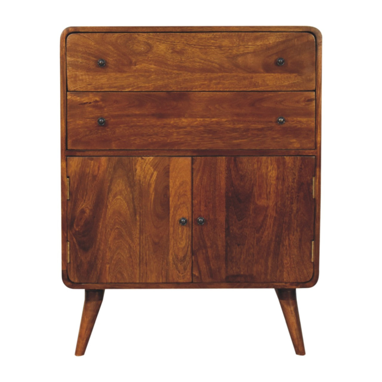 Curved Nordic Charm Cabinet Cabinets & Storage CasaFenix