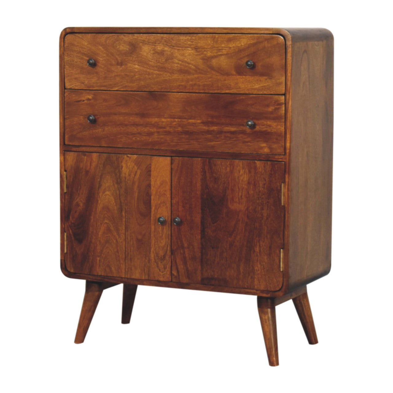 Curved Nordic Charm Cabinet Cabinets & Storage CasaFenix