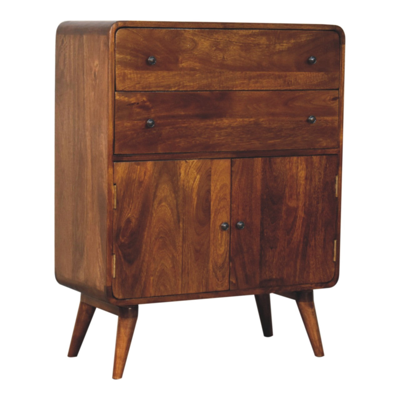 Curved Nordic Charm Cabinet Cabinets & Storage CasaFenix