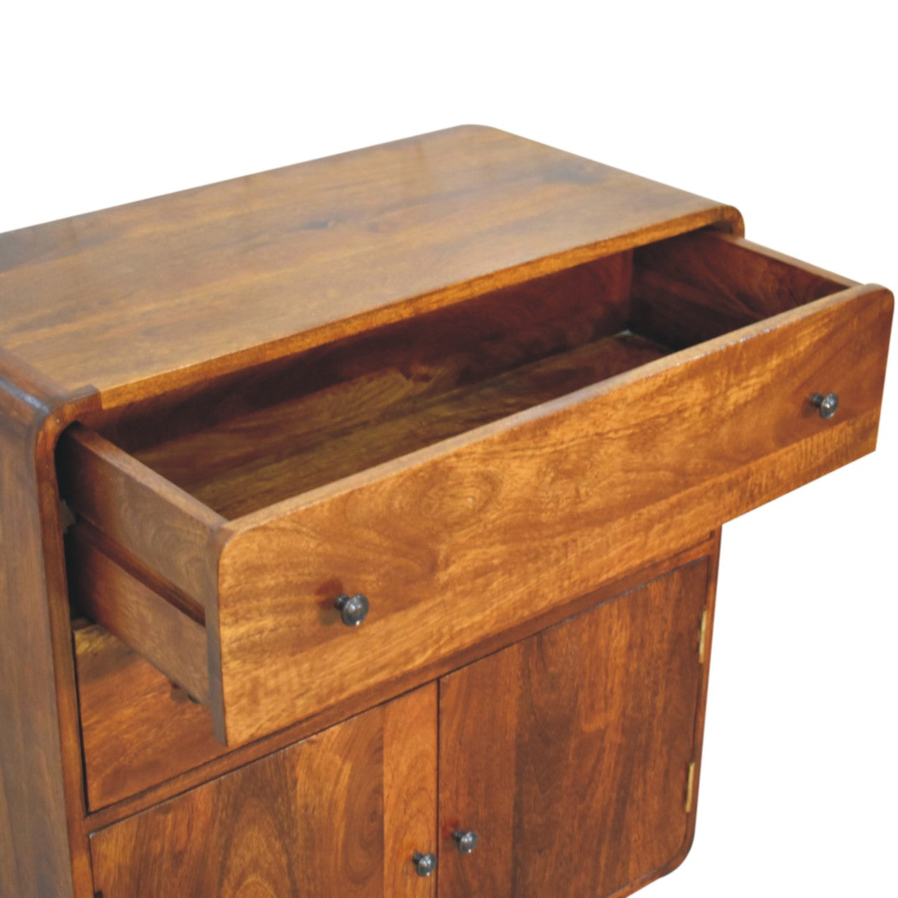 Curved Nordic Charm Cabinet Cabinets & Storage CasaFenix