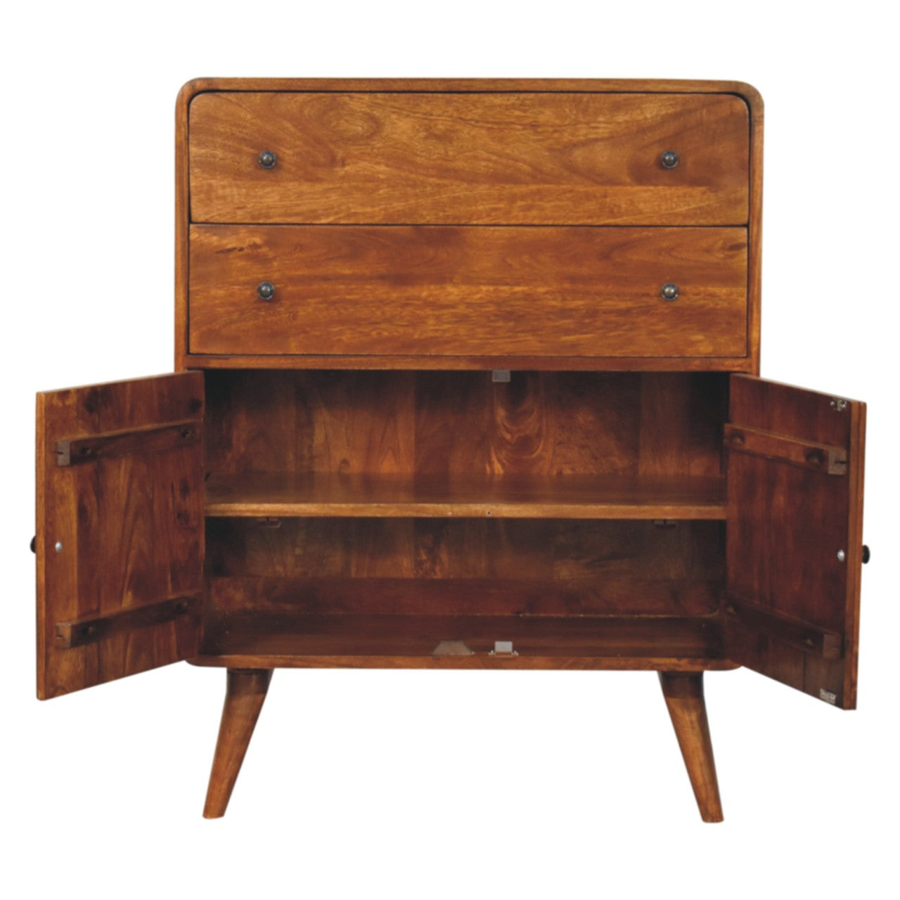 Curved Nordic Charm Cabinet Cabinets & Storage CasaFenix