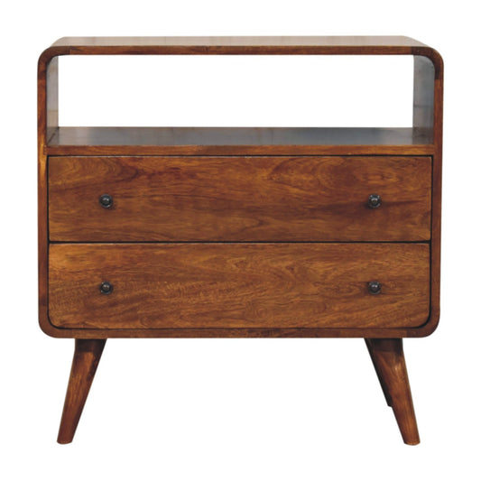 Curved Nordic Charm Console Console table CasaFenix