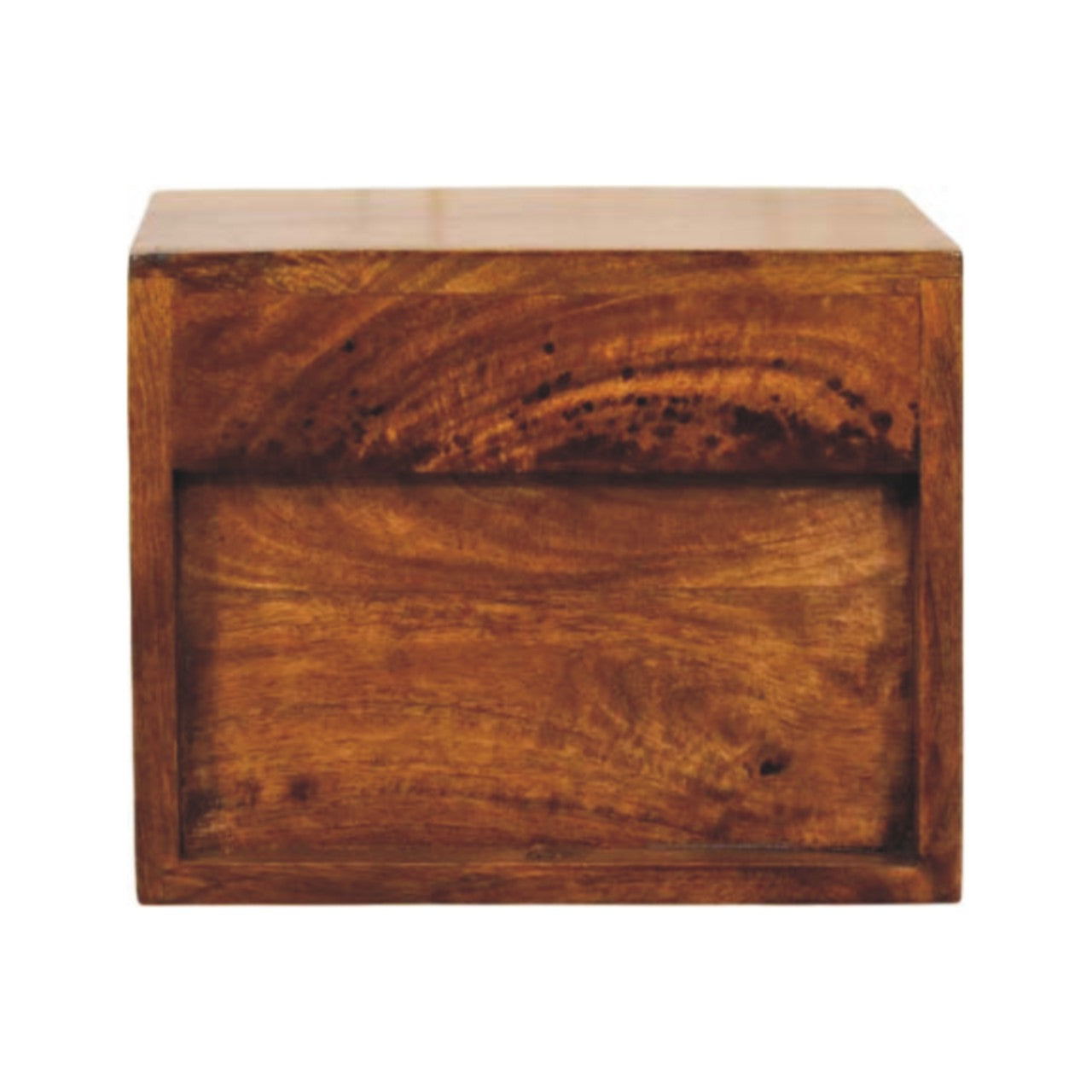 Solis 1-Drawer Chestnut Wall Mounted Nightstand Bedside table / chest CasaFenix