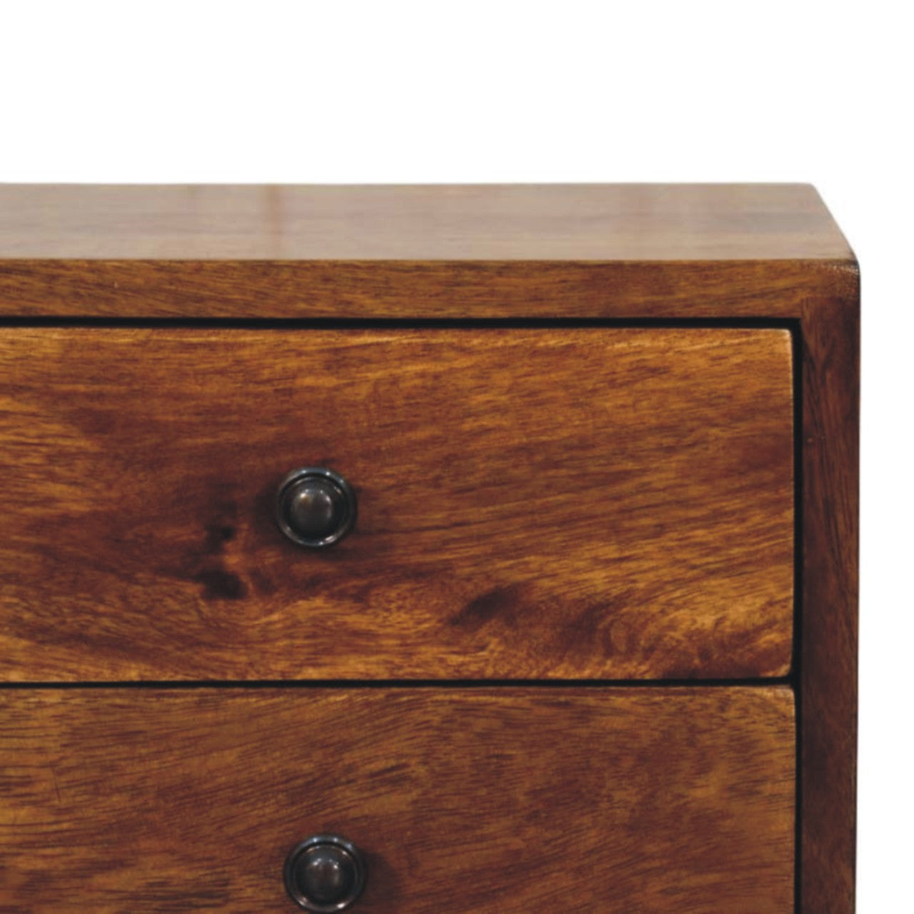 Solis 2-Drawer Chestnut Wall Mounted Nightstand Bedside table / chest CasaFenix