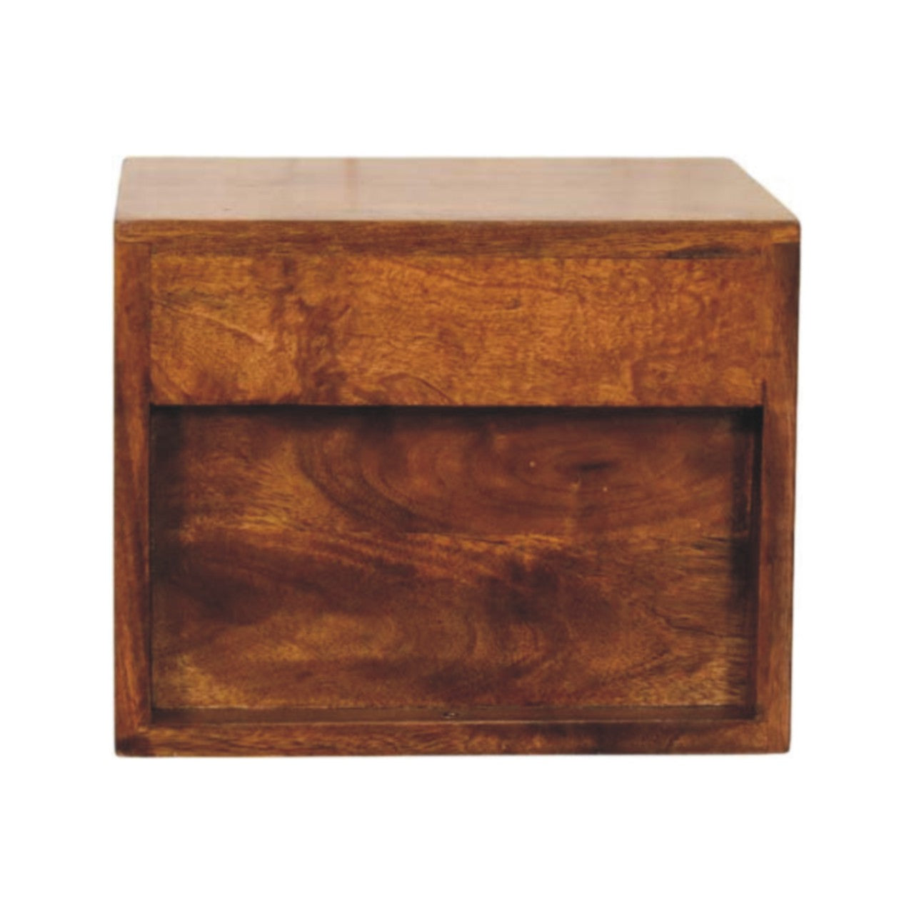 Solis 2-Drawer Chestnut Wall Mounted Nightstand Bedside table / chest CasaFenix