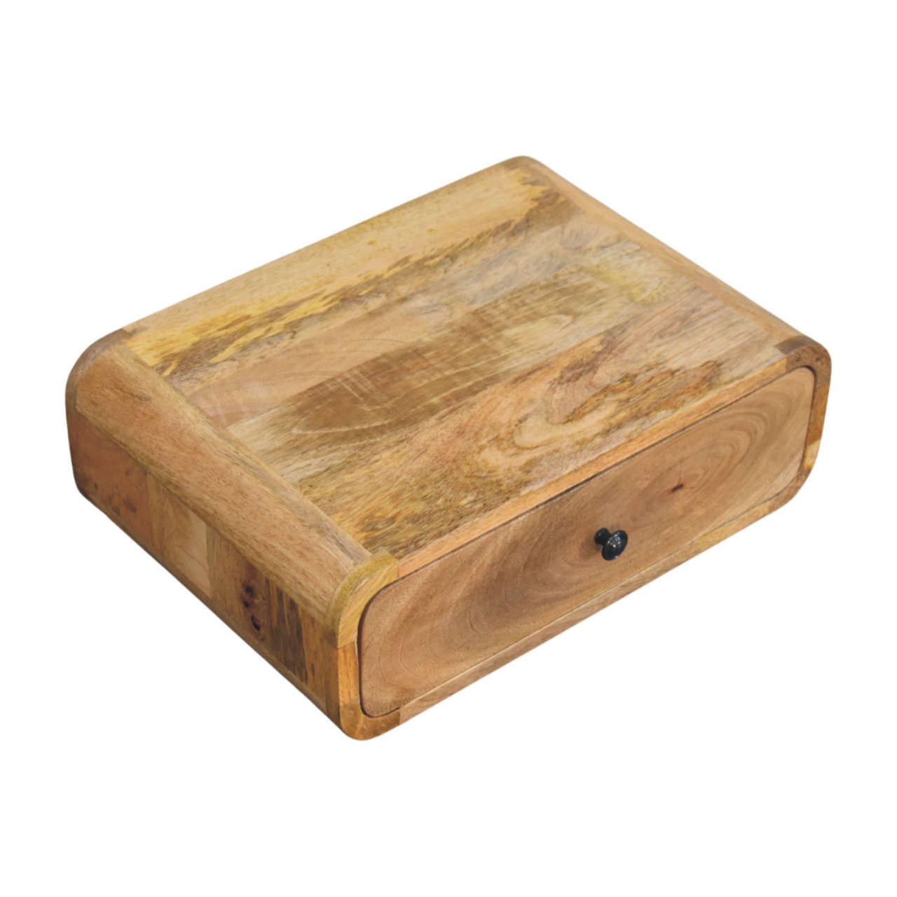 Avora Wall-Mounted Oak-ish 1 Drawer Nightstand Bedside table / chest CasaFenix