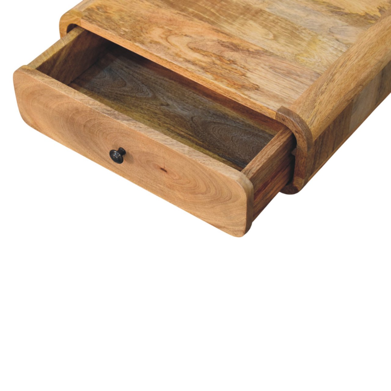 Avora Wall-Mounted Oak-ish 1 Drawer Nightstand Bedside table / chest CasaFenix