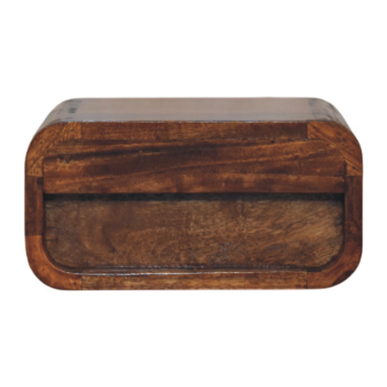 Avora Mini Wall-Mounted Chestnut 1 Drawer Nightstand Bedside table / chest CasaFenix
