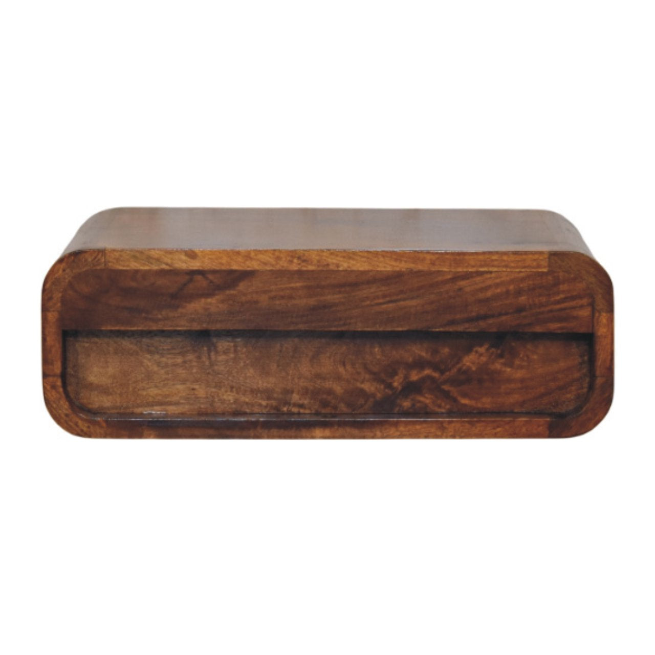Avora Wall-Mounted Honey Caramel 1 Drawer Nightstand Bedside table / chest CasaFenix