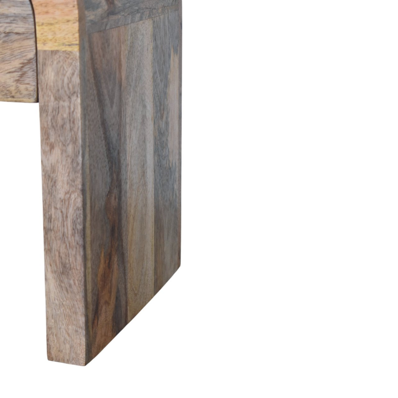 Mini Darcy Oak-ish Nightstand with Curved Edges Bedside table / chest CasaFenix