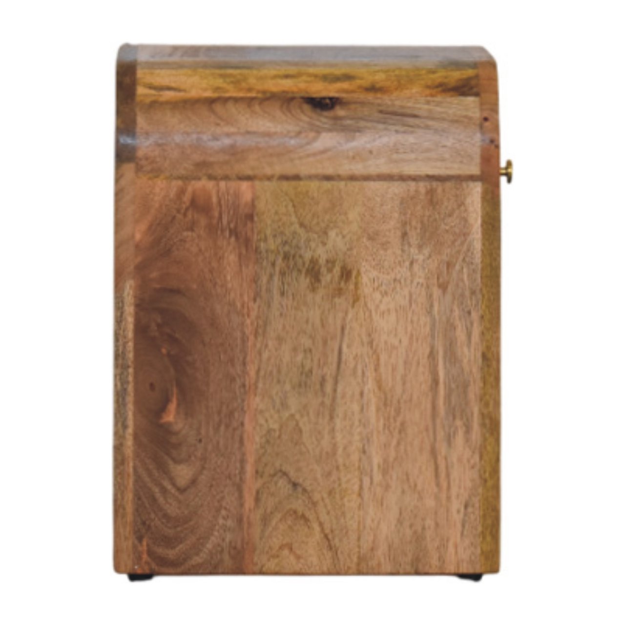 Mini Darcy Oak-ish Nightstand with Curved Edges Bedside table / chest CasaFenix