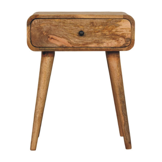Avora Oak-ish Nightstand with 1 drawer Bedside table / chest CasaFenix