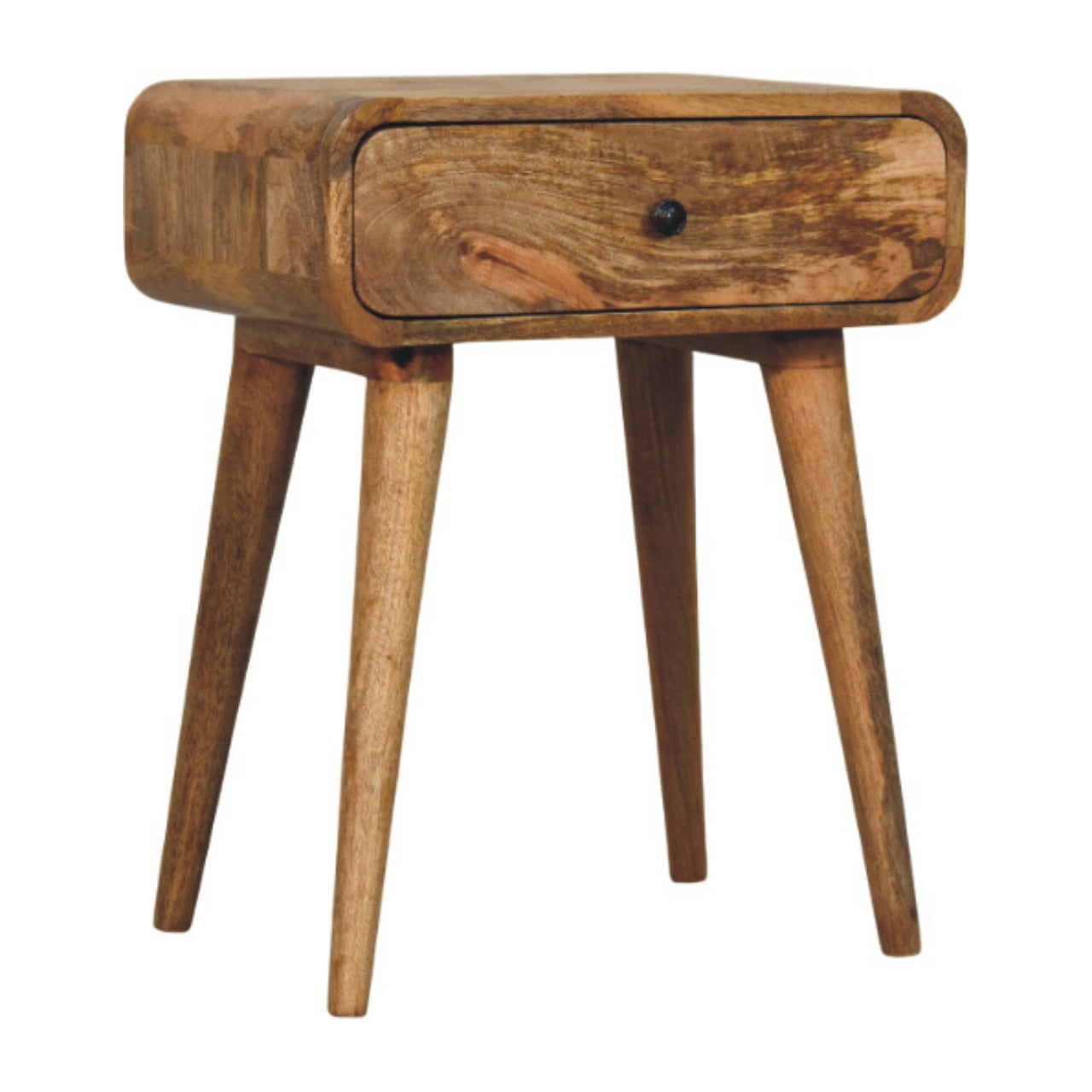 Avora Oak-ish Nightstand with 1 drawer Bedside table / chest CasaFenix