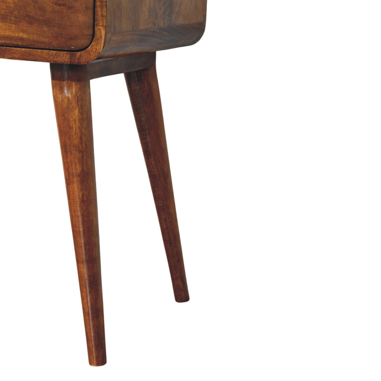 Avora Chestnut Nightstand with 1 drawer Bedside table / chest CasaFenix