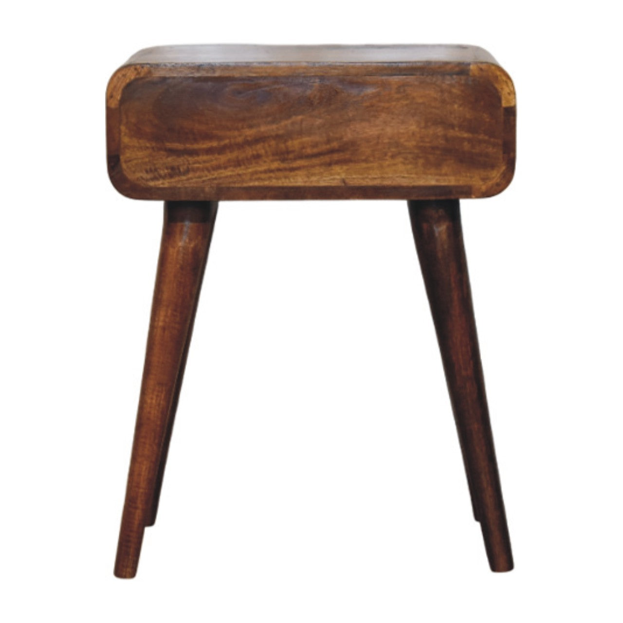 Avora Chestnut Nightstand with 1 drawer Bedside table / chest CasaFenix