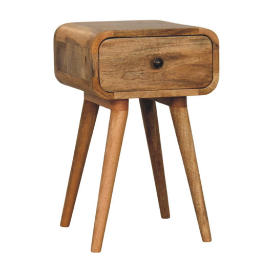 Avora Mini Oak-ish Nightstand with 1 drawer Bedside table / chest CasaFenix