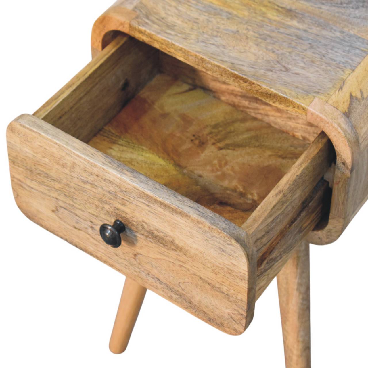 Avora Mini Oak-ish Nightstand with 1 drawer Bedside table / chest CasaFenix