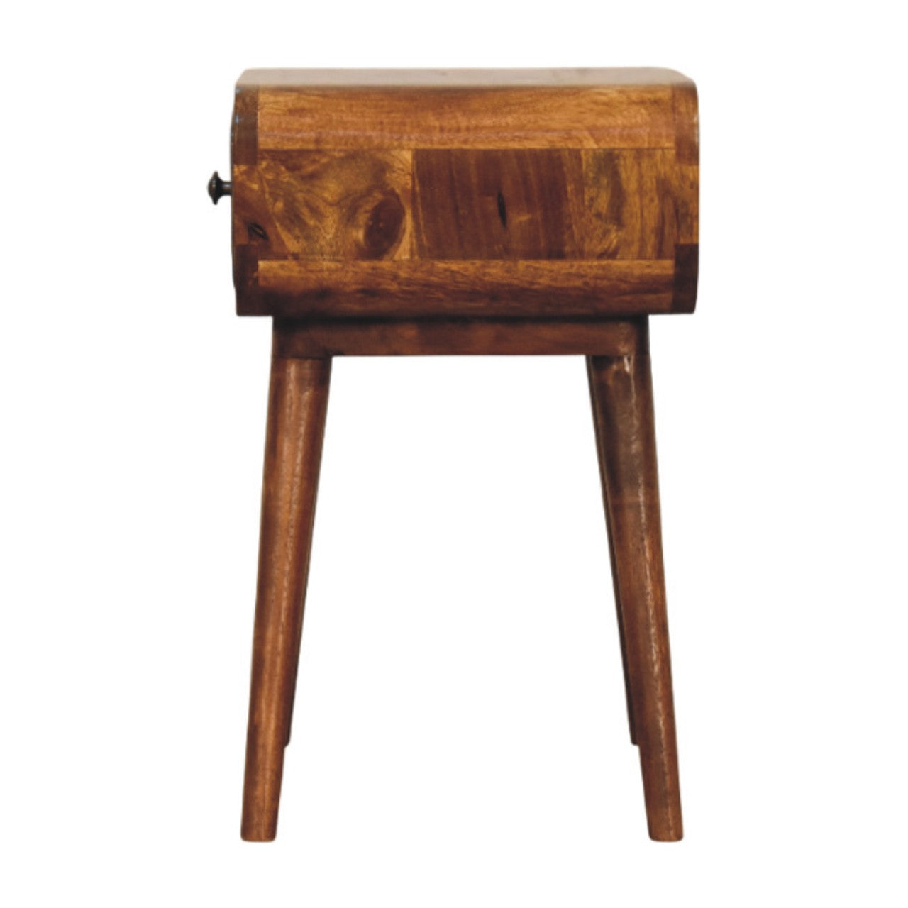 Avora Mini Chestnut Nightstand with 1 drawer Bedside table / chest CasaFenix