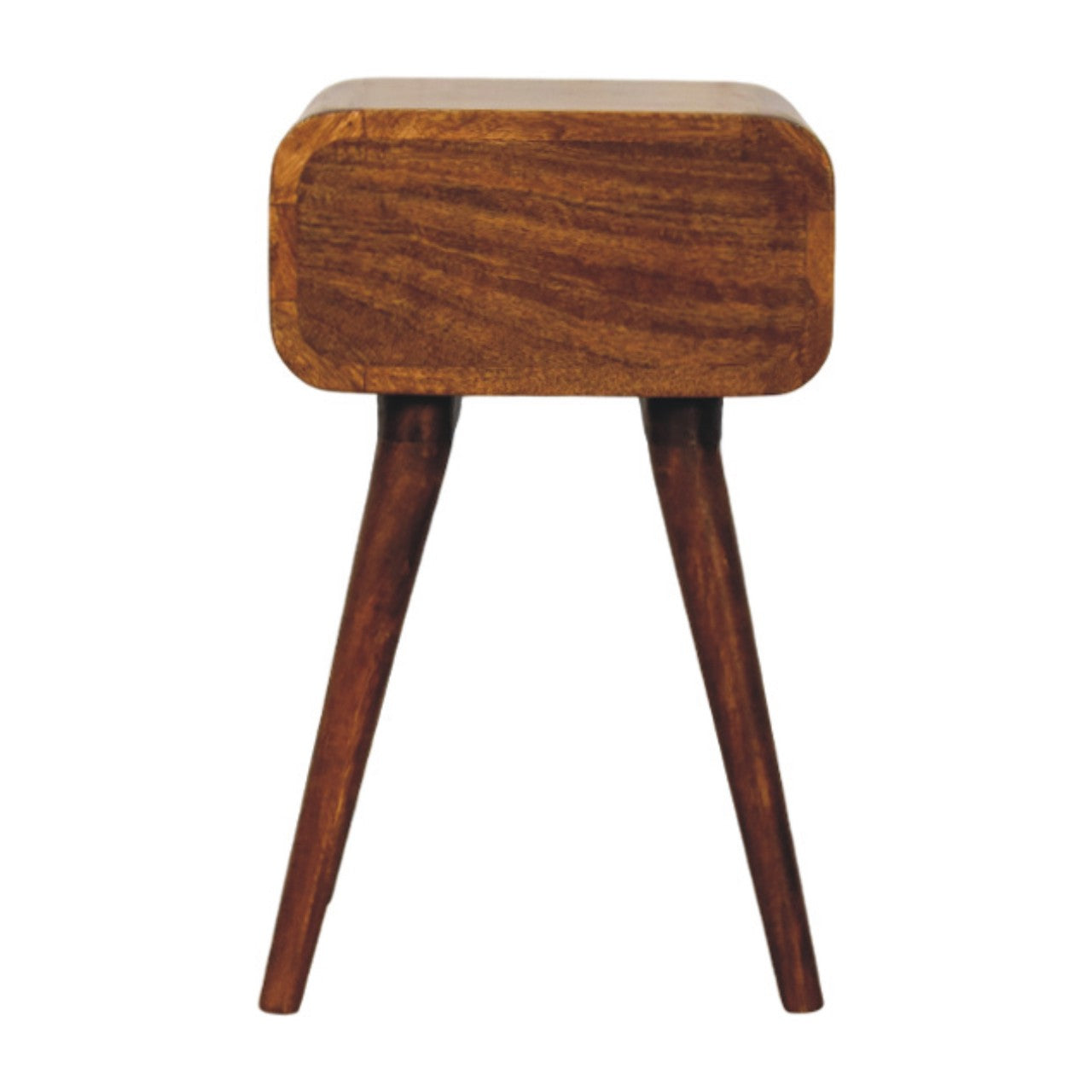 Avora Mini Chestnut Nightstand with 1 drawer Bedside table / chest CasaFenix