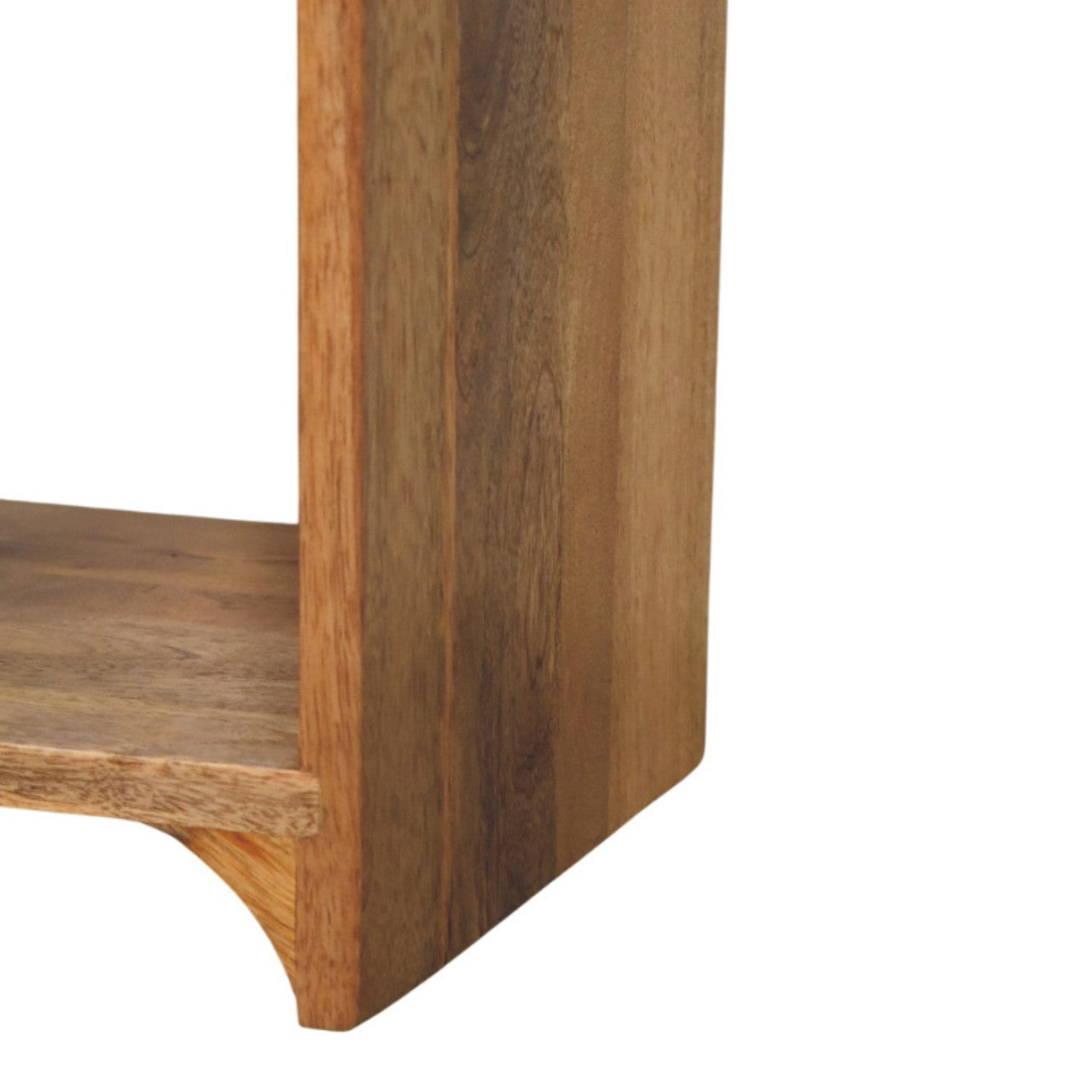 Newton Mini Oak-ish Nightstand with a drawer and open shelf Bedside table / chest CasaFenix