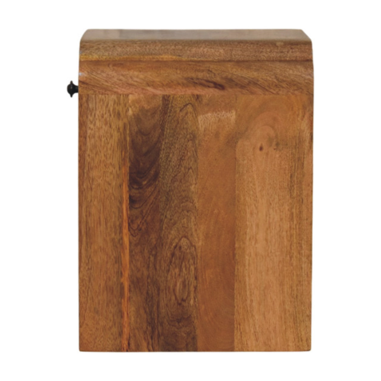 Newton Mini Oak-ish Nightstand with a drawer and open shelf Bedside table / chest CasaFenix